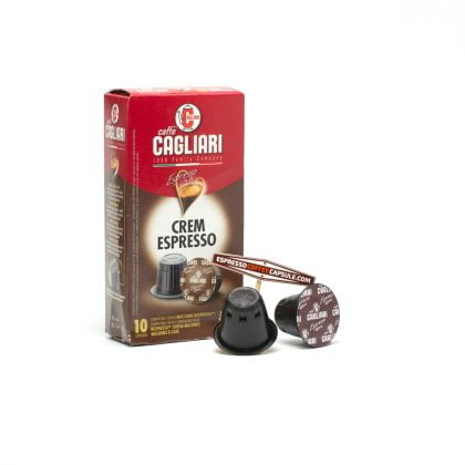 CAFFE CAGLIARI Crem Espresso - 10 Kapseln für Nespresso®